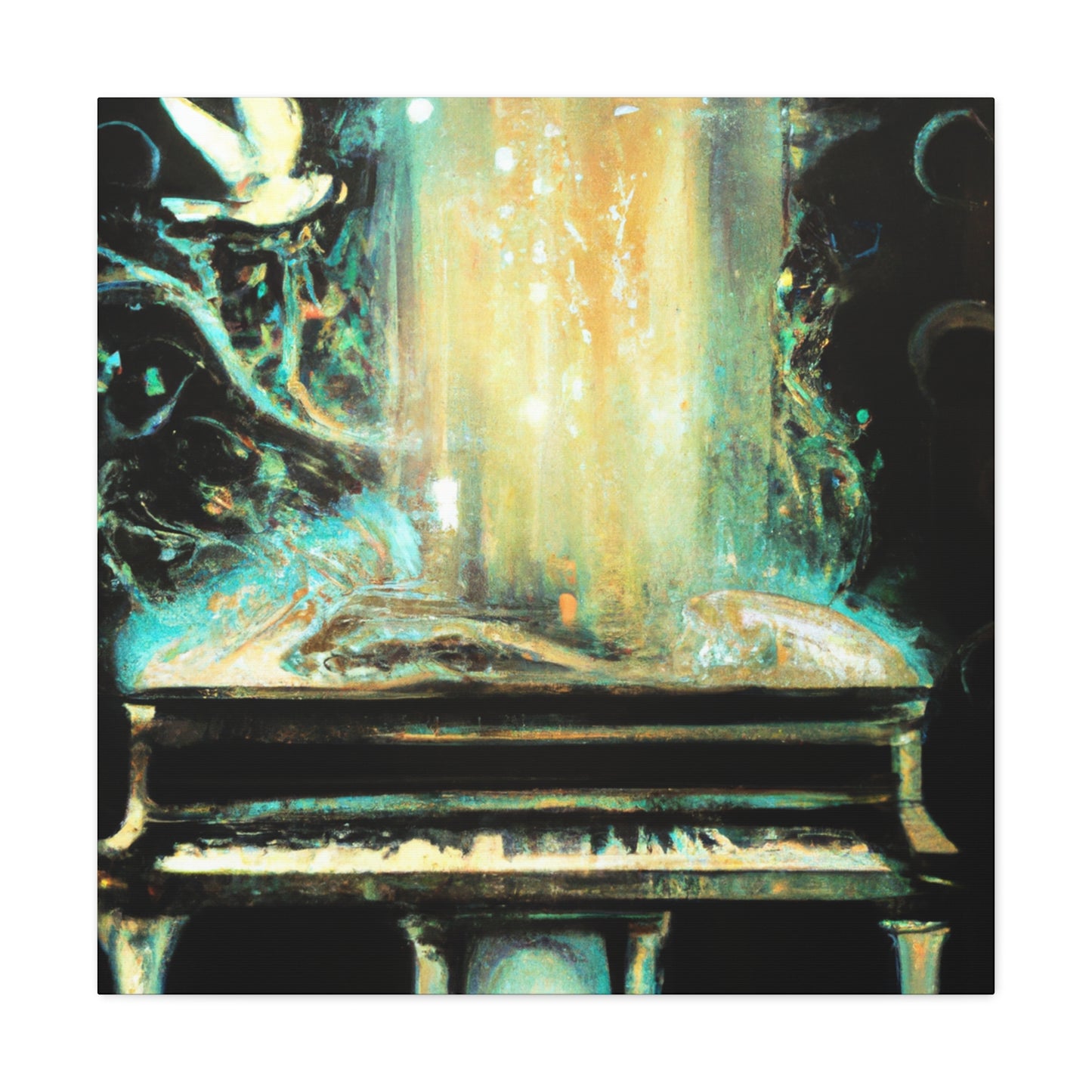 Piano in Art Nouveau - Canvas