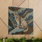 "Lynx in Art Deco". - Canvas