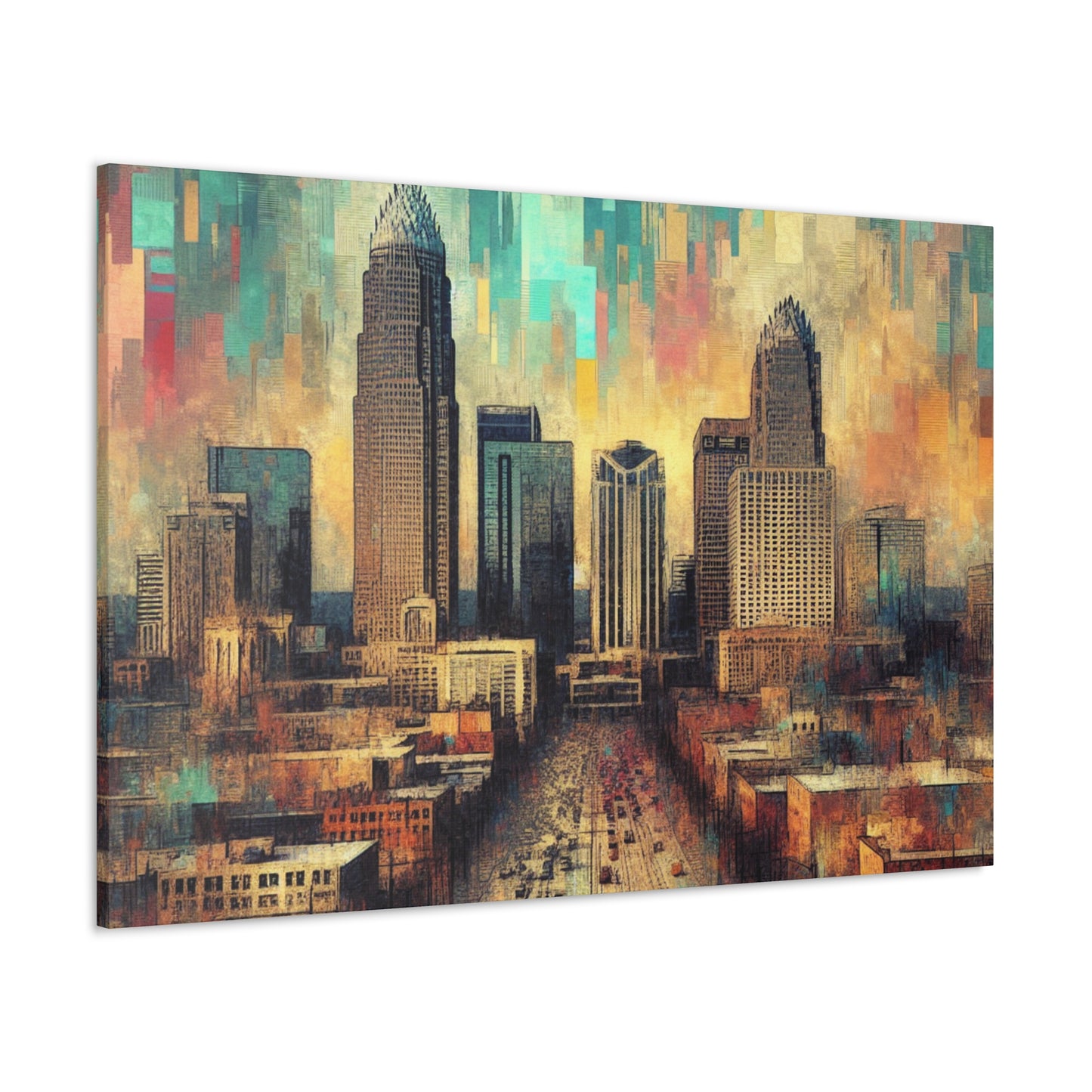 "Cosmic Urban Reverie" - Canvas