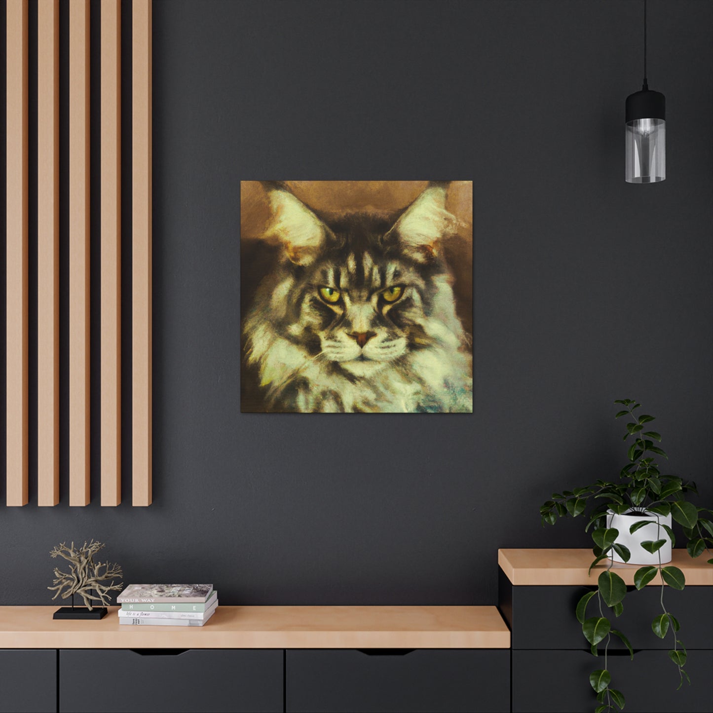 Maine Coon Majesty - Canvas