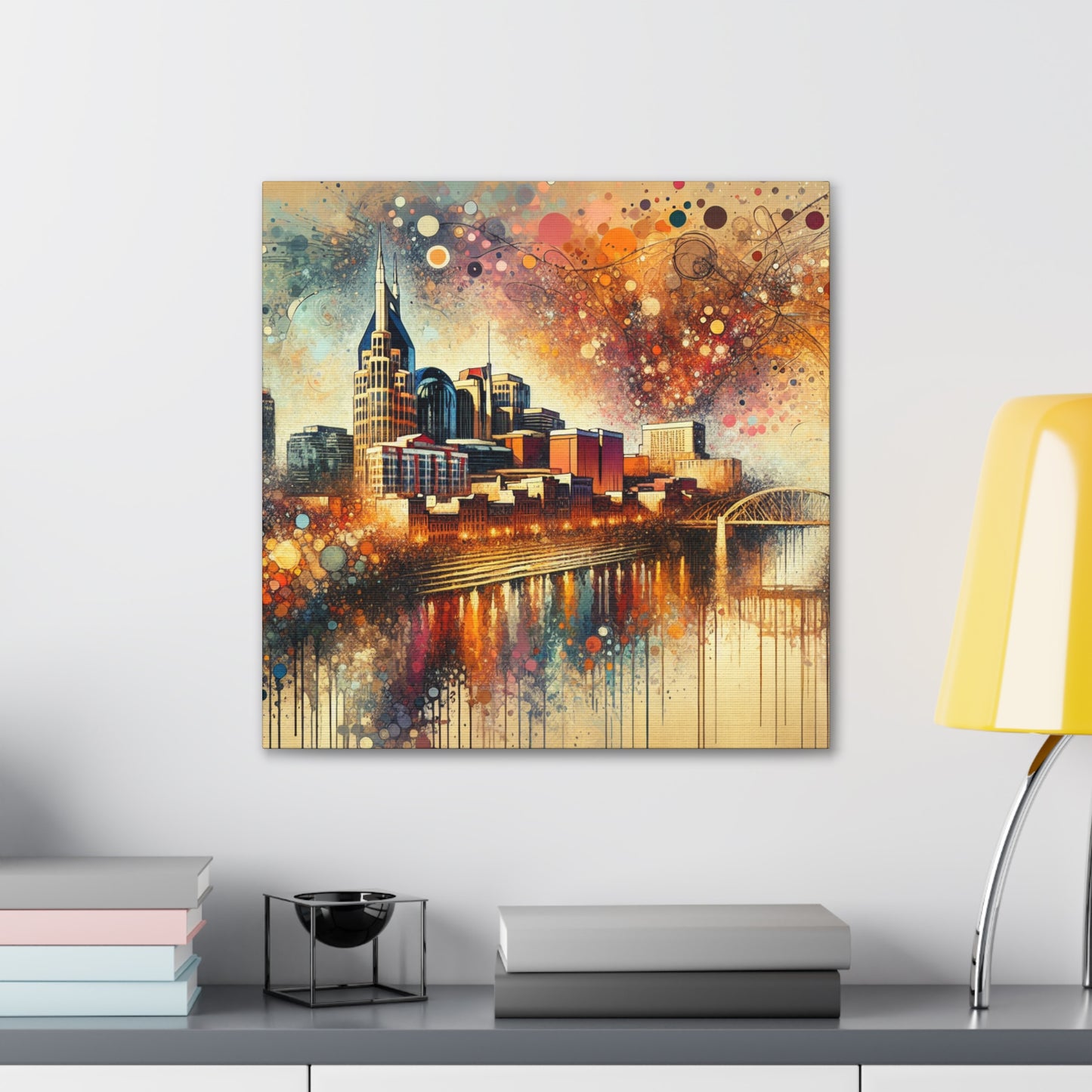 "Nashville's Gilded Horizon" - Canvas