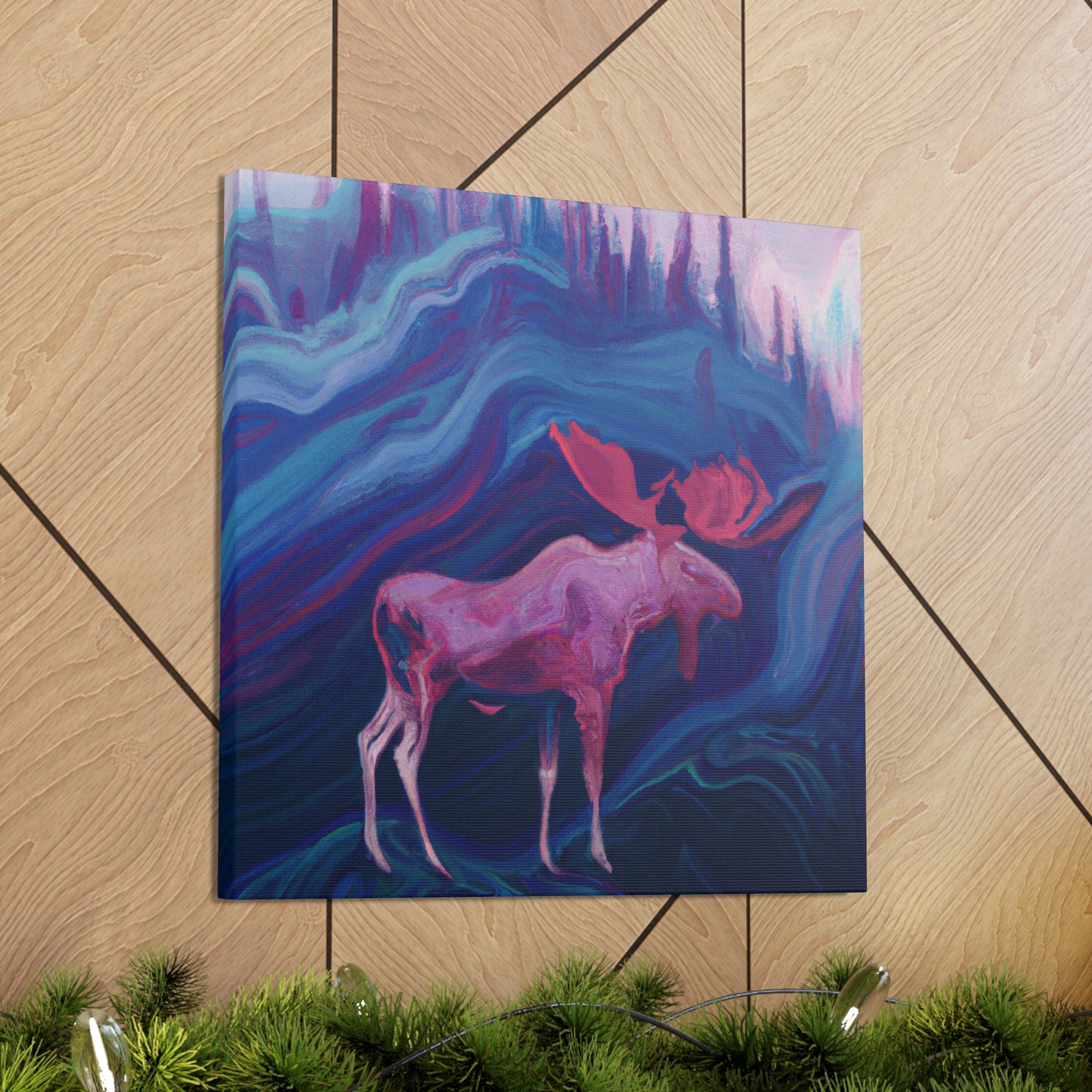 Moose in Art Deco - Canvas