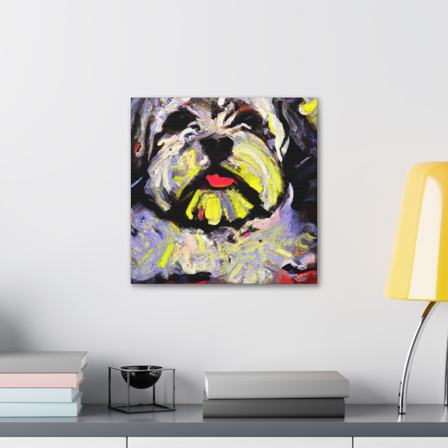 "Shih Tzu Expressionism Art" - Canvas