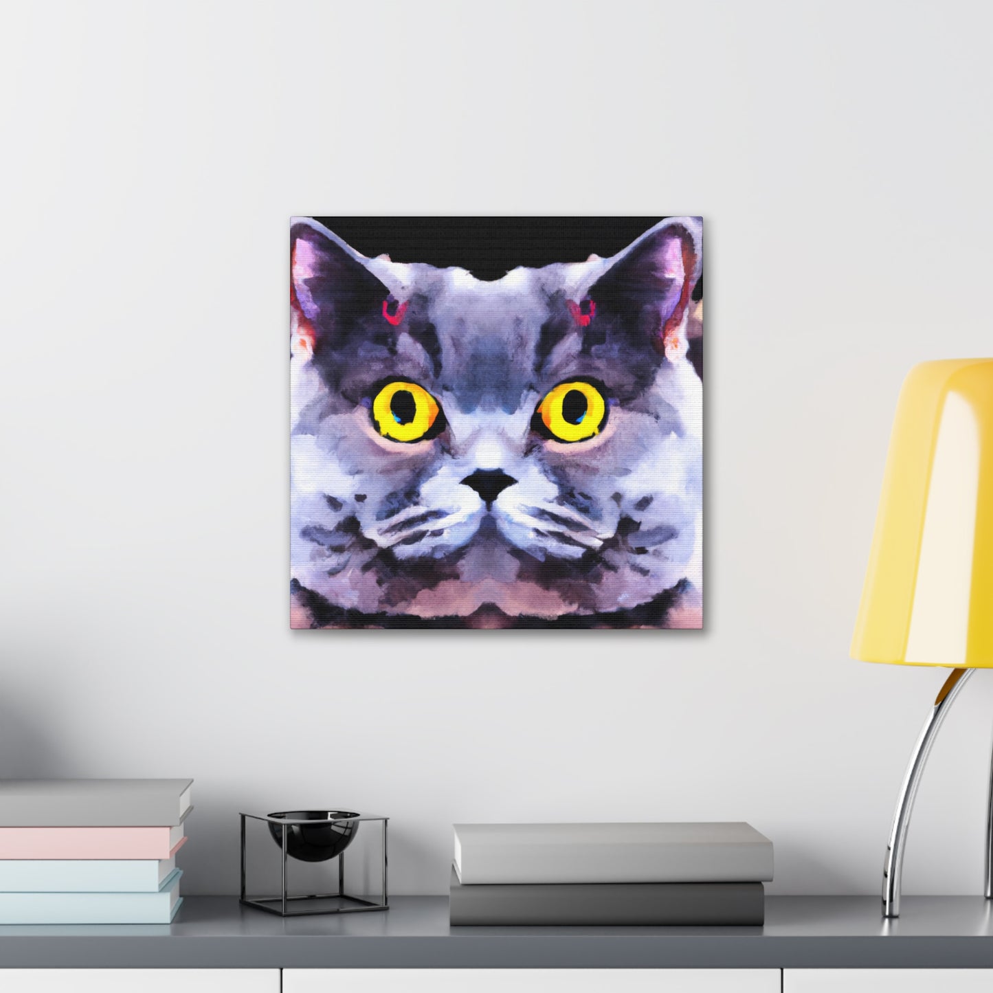 "Cute British Shorthair" - Canvas