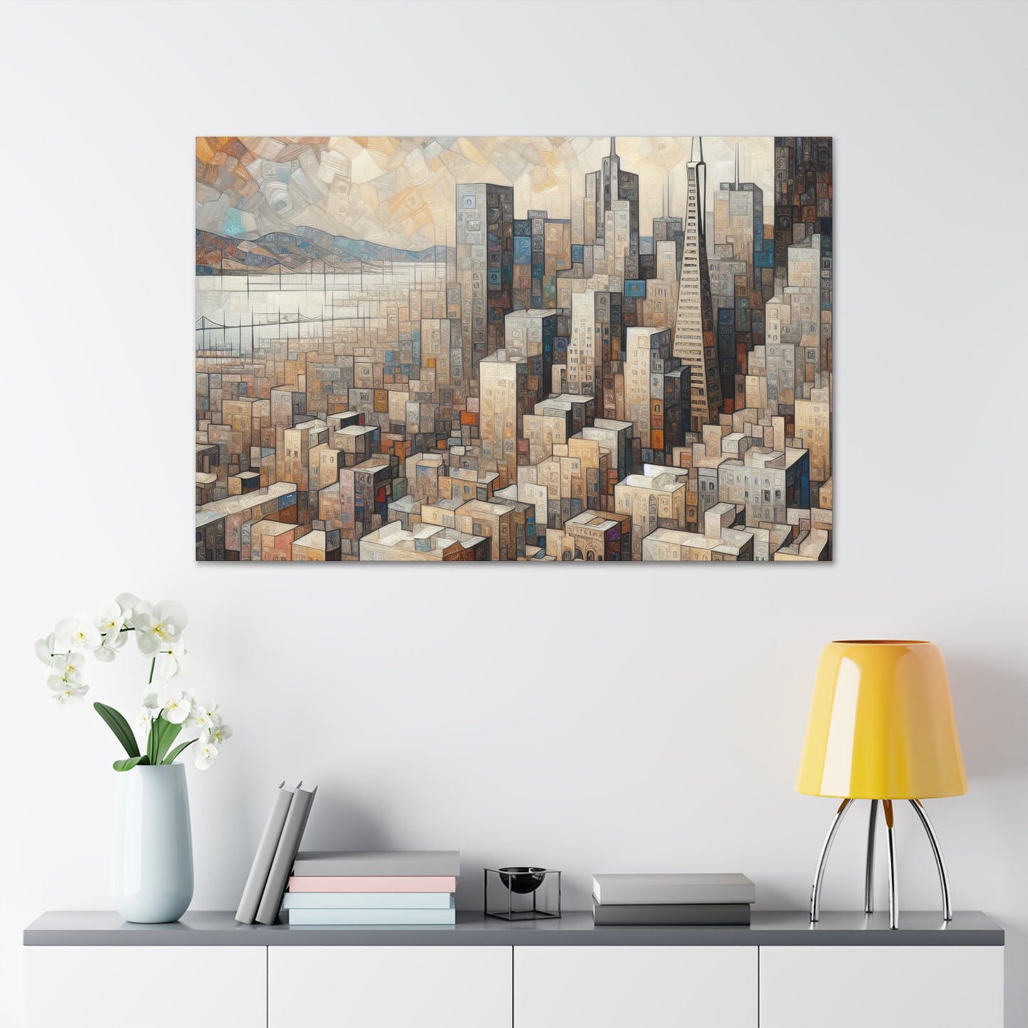 Foggy City Gravitation - Canvas