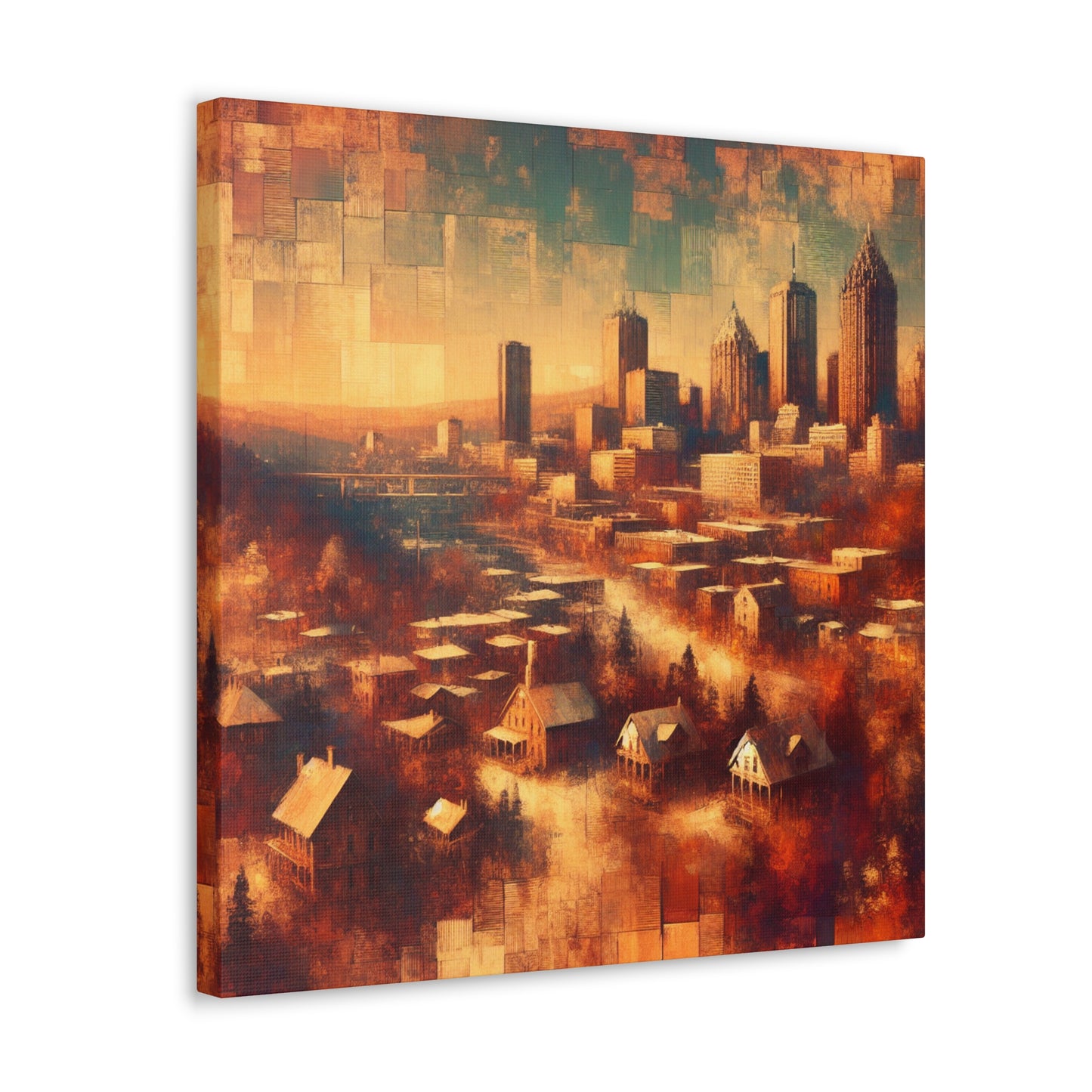 "Urban Symphony Unveiled" - Canvas