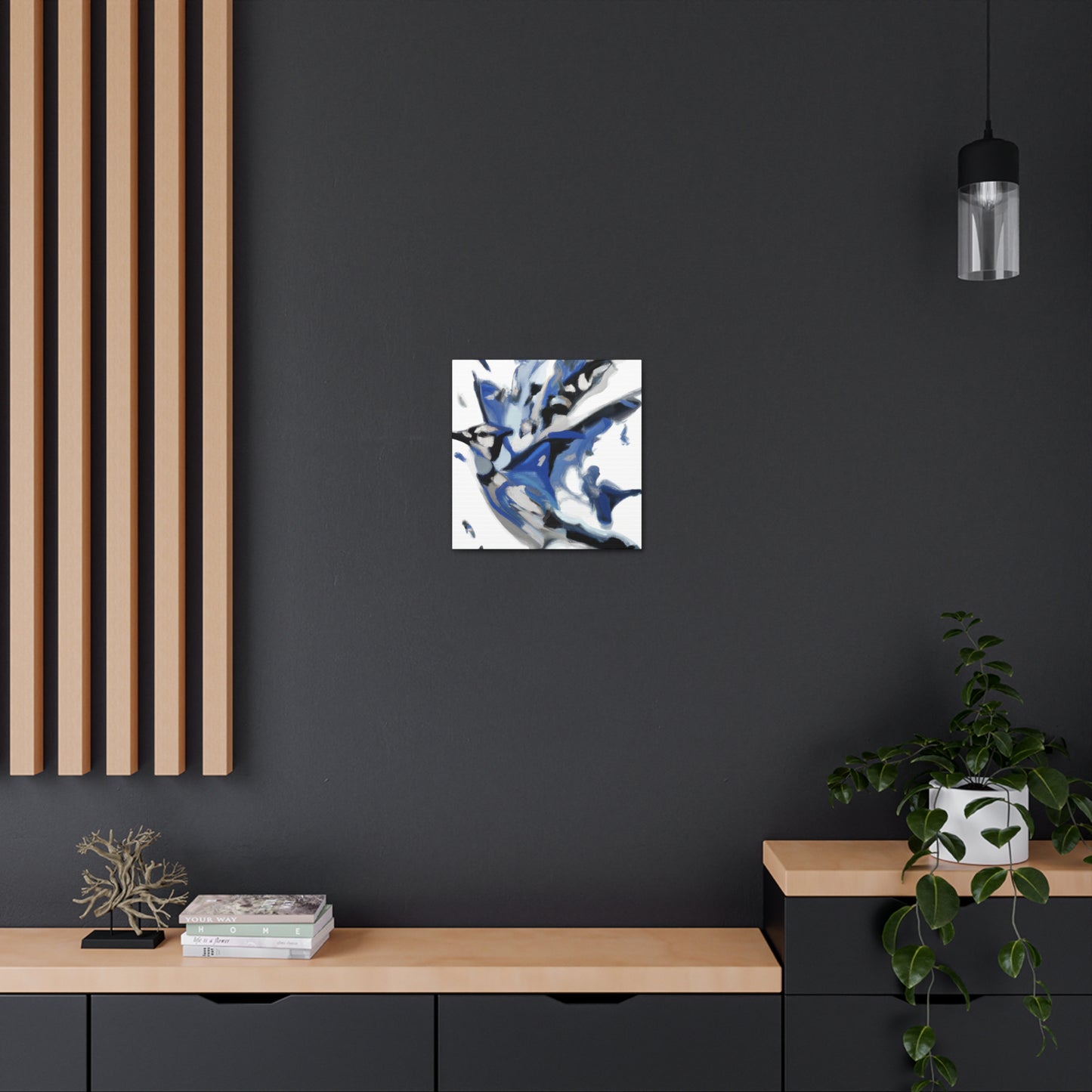 Blue Jay Abstraction - Canvas