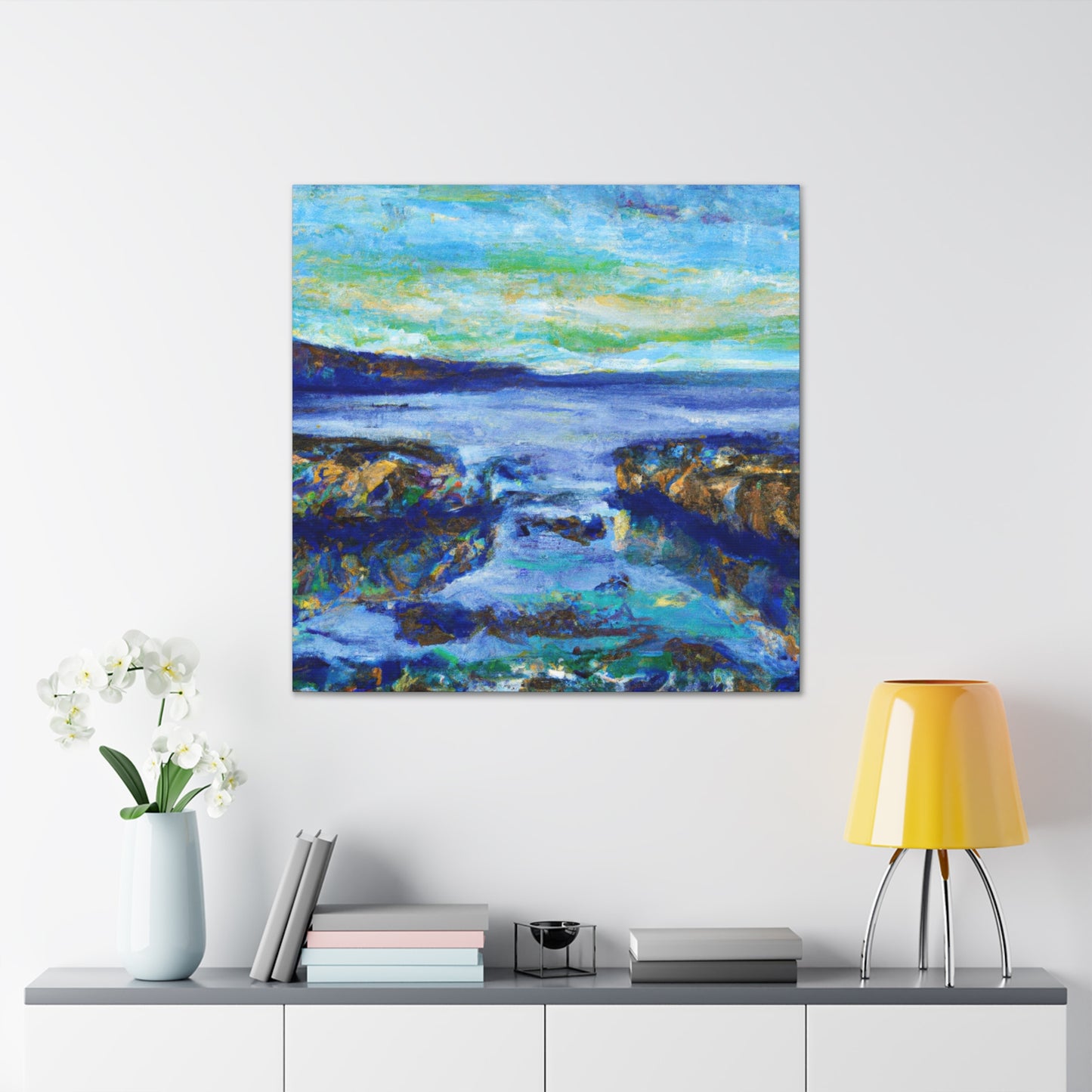 Coastline, Impressionist Style - Canvas