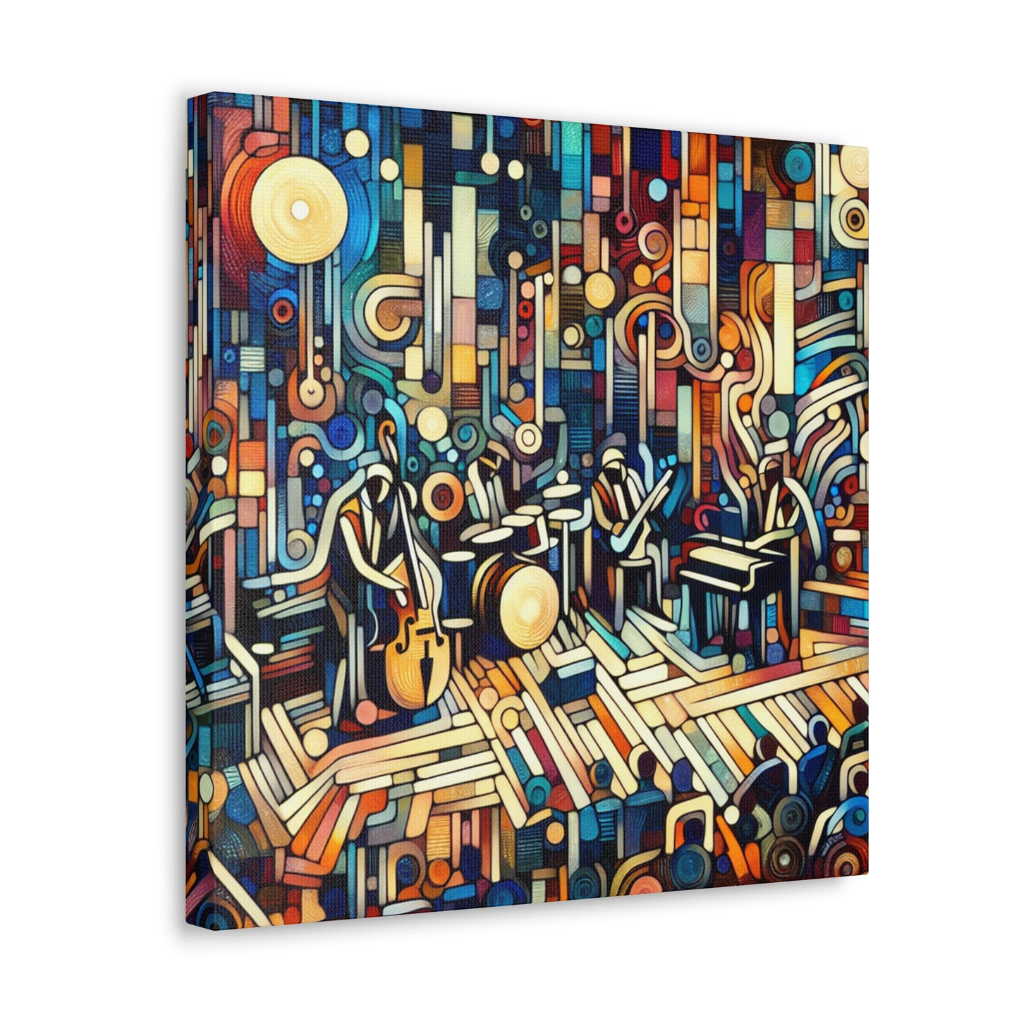 Echoes of Jazz Nights - Canvas