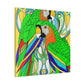 "Exotic Macaw Splendor" - Canvas