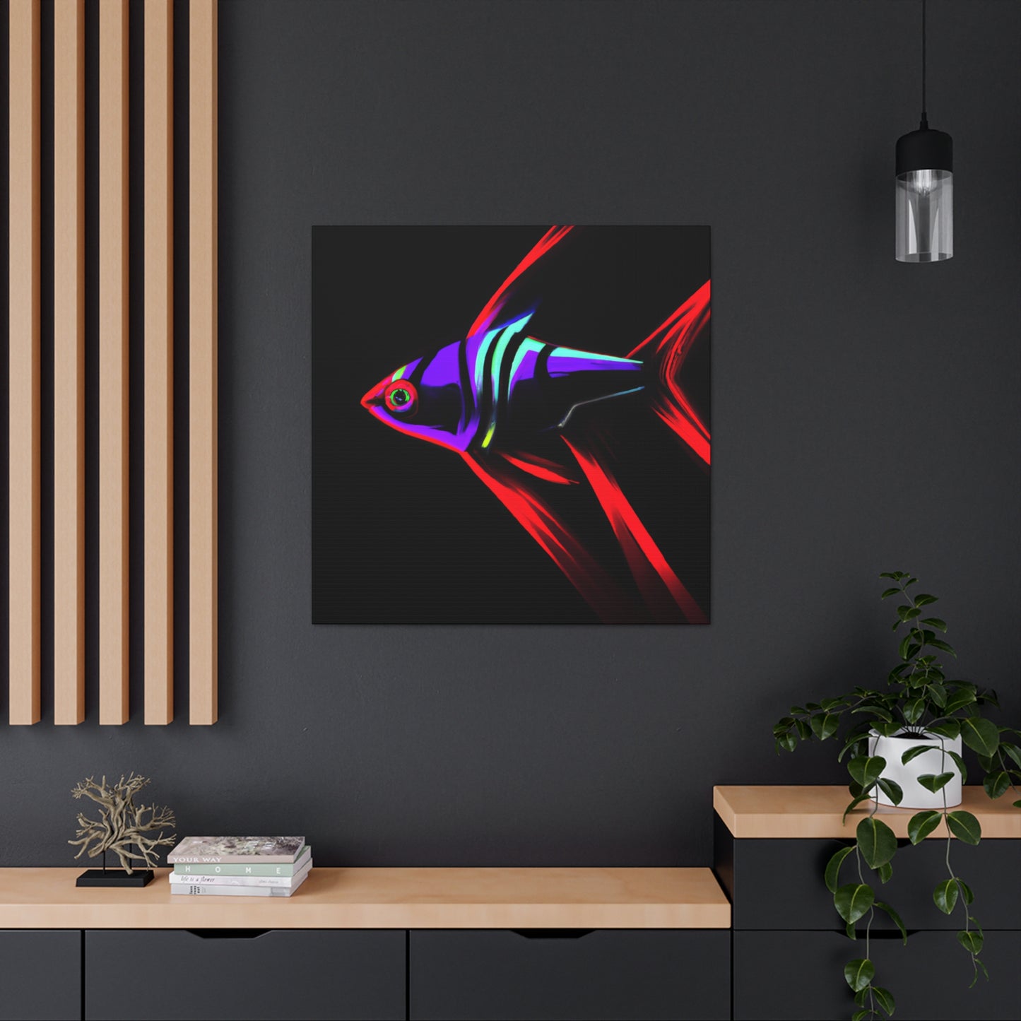 "Neon Tetra Singing Songs" - Canvas