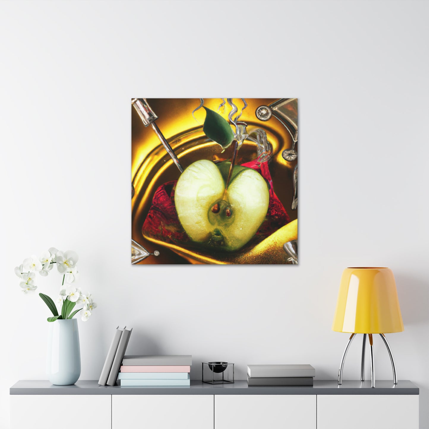 "Apple Adorned in Rococo" - Canvas