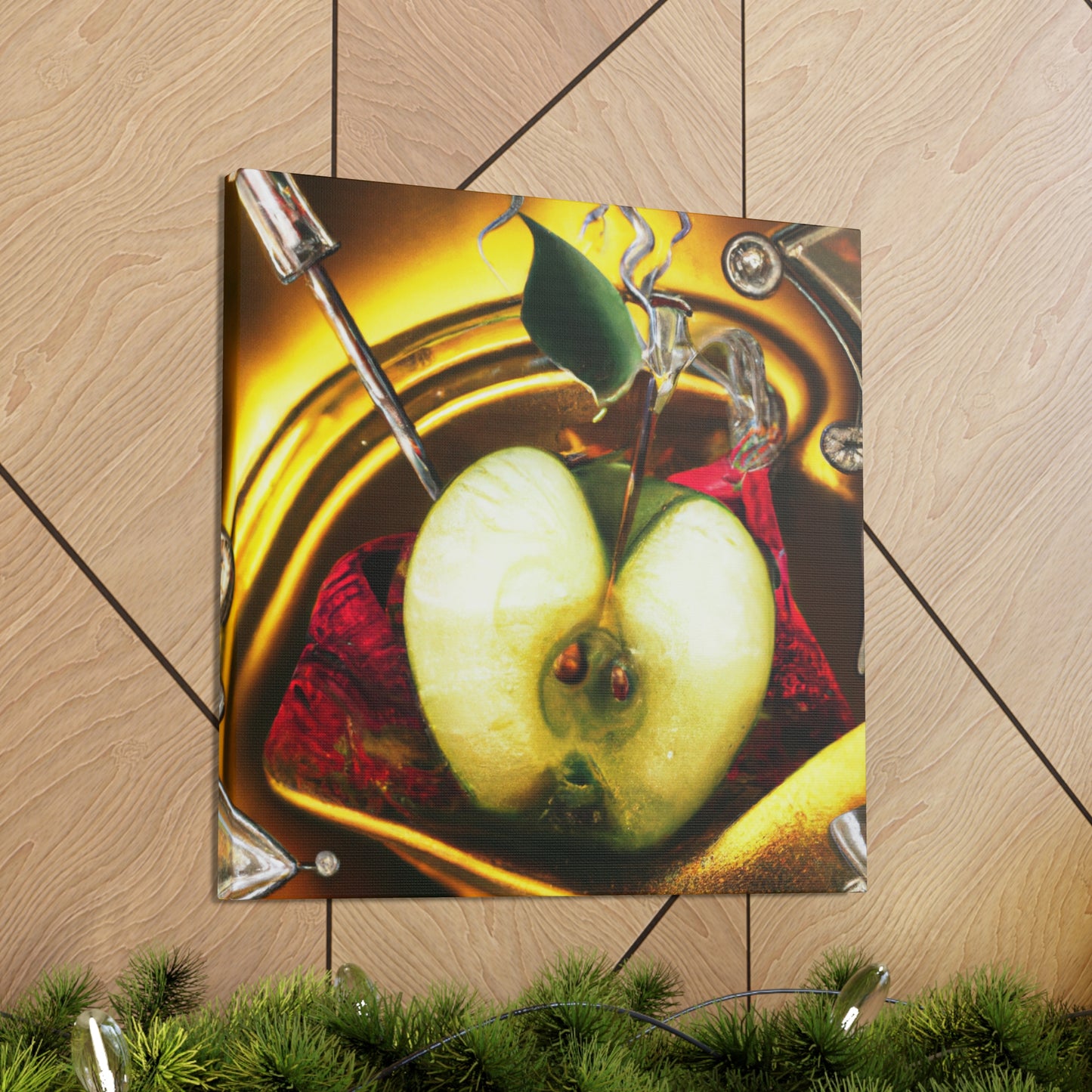 "Apple Adorned in Rococo" - Canvas