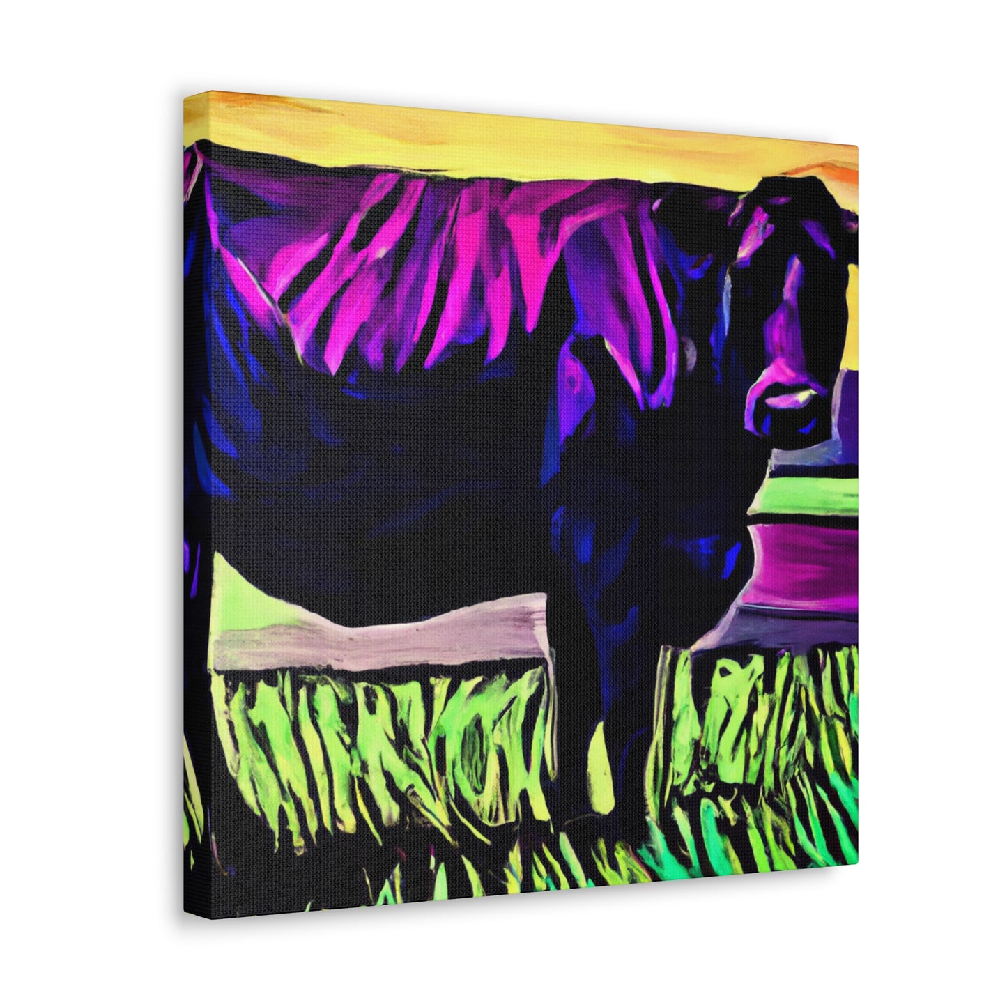 "Herd of Black Angus" - Canvas