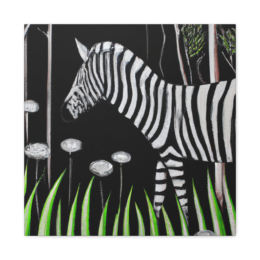 "Zebra in Deco Style" - Canvas