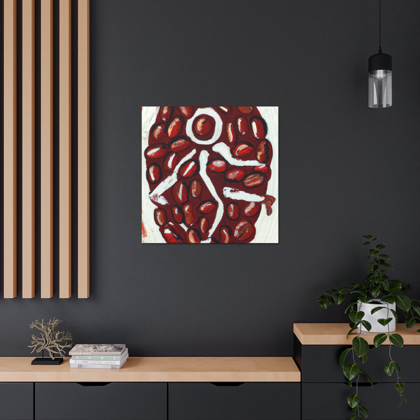 "Coffee Beans Reflection" - Canvas