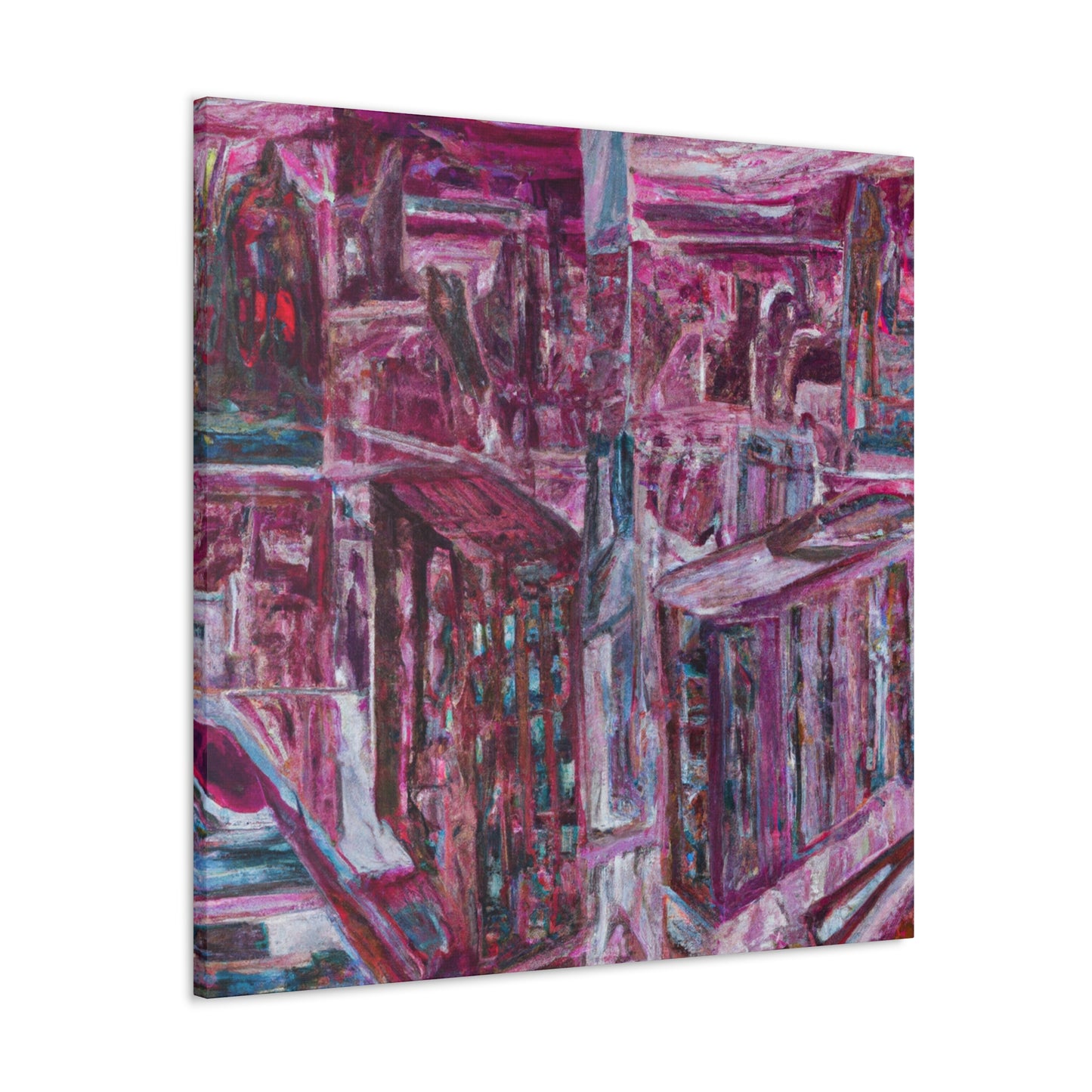 "Renaissance Street Fresco" - Canvas