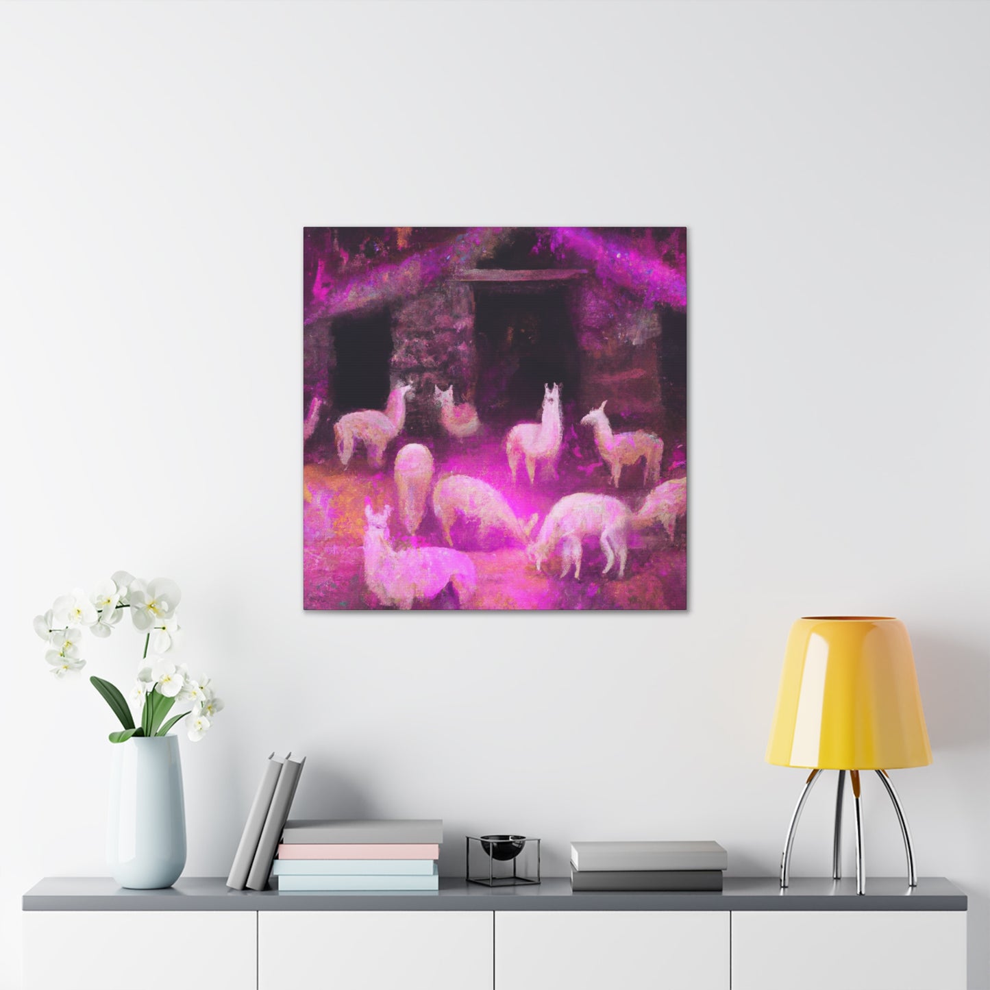 Llama in Renaissance Glory - Canvas