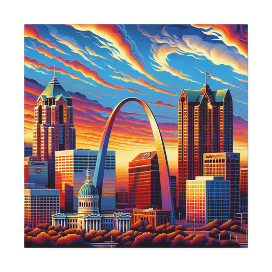 "Colorful Gateway City Splendor" - Canvas