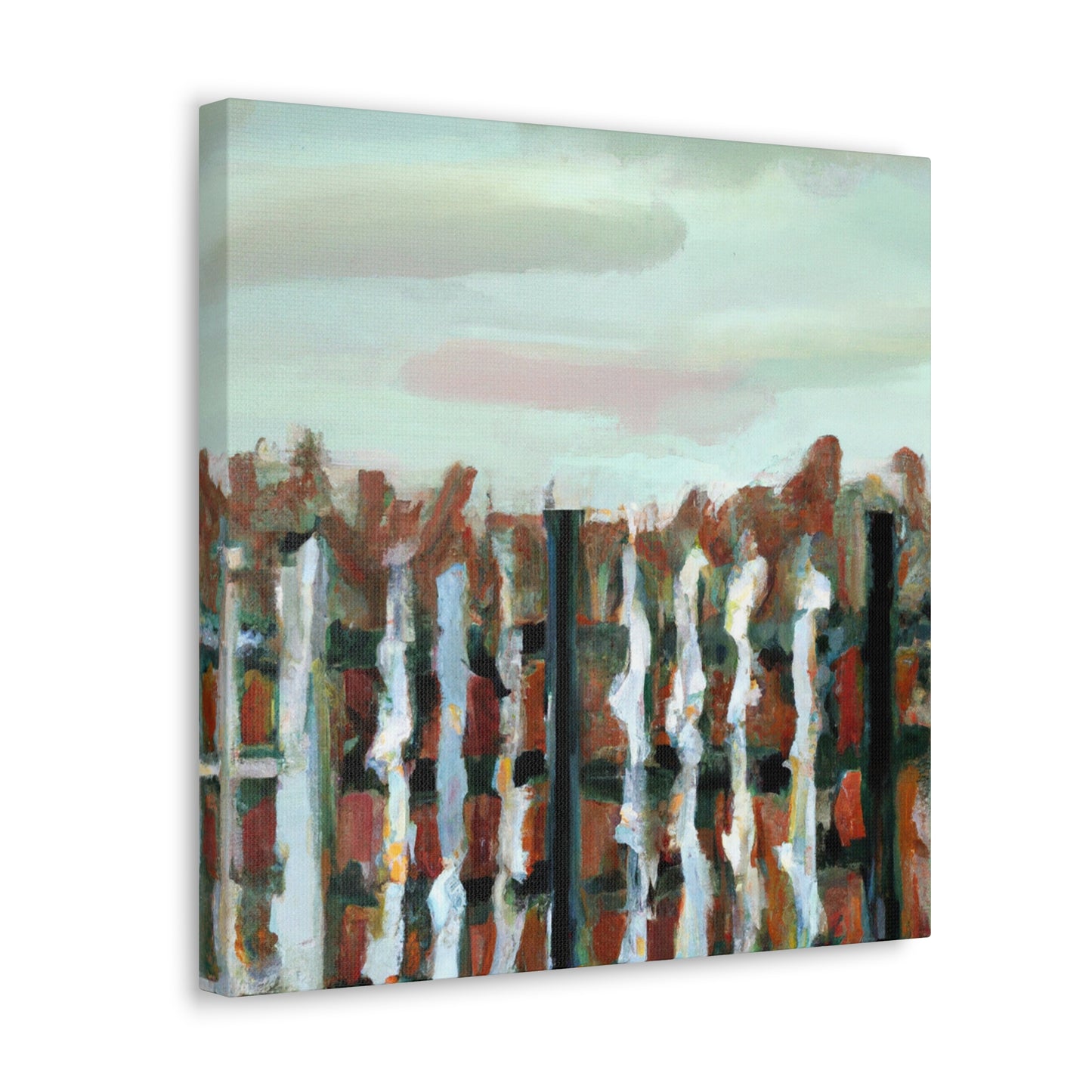 Fence of the Barnyard - Canvas