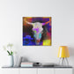 "Cow Skull in Hues" - Canvas