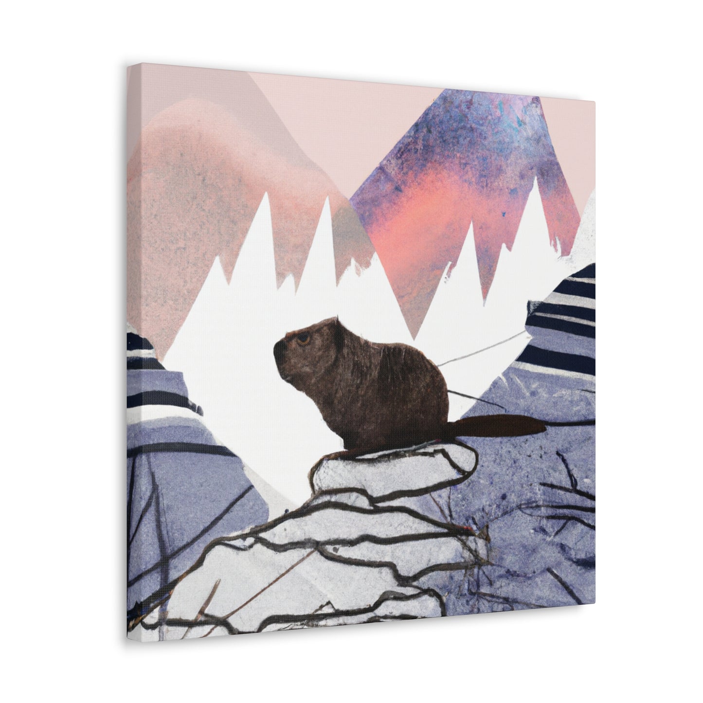 Beaver's Stillness Scene - Canvas