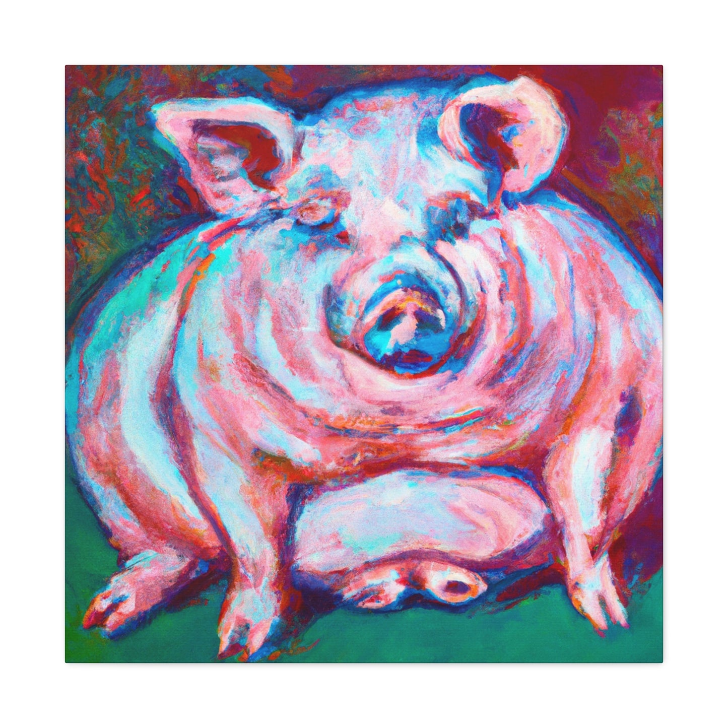 "Portrait of the Piggy" - Canvas