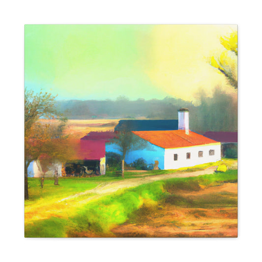 "Farmhouse of Seasons" - Canvas