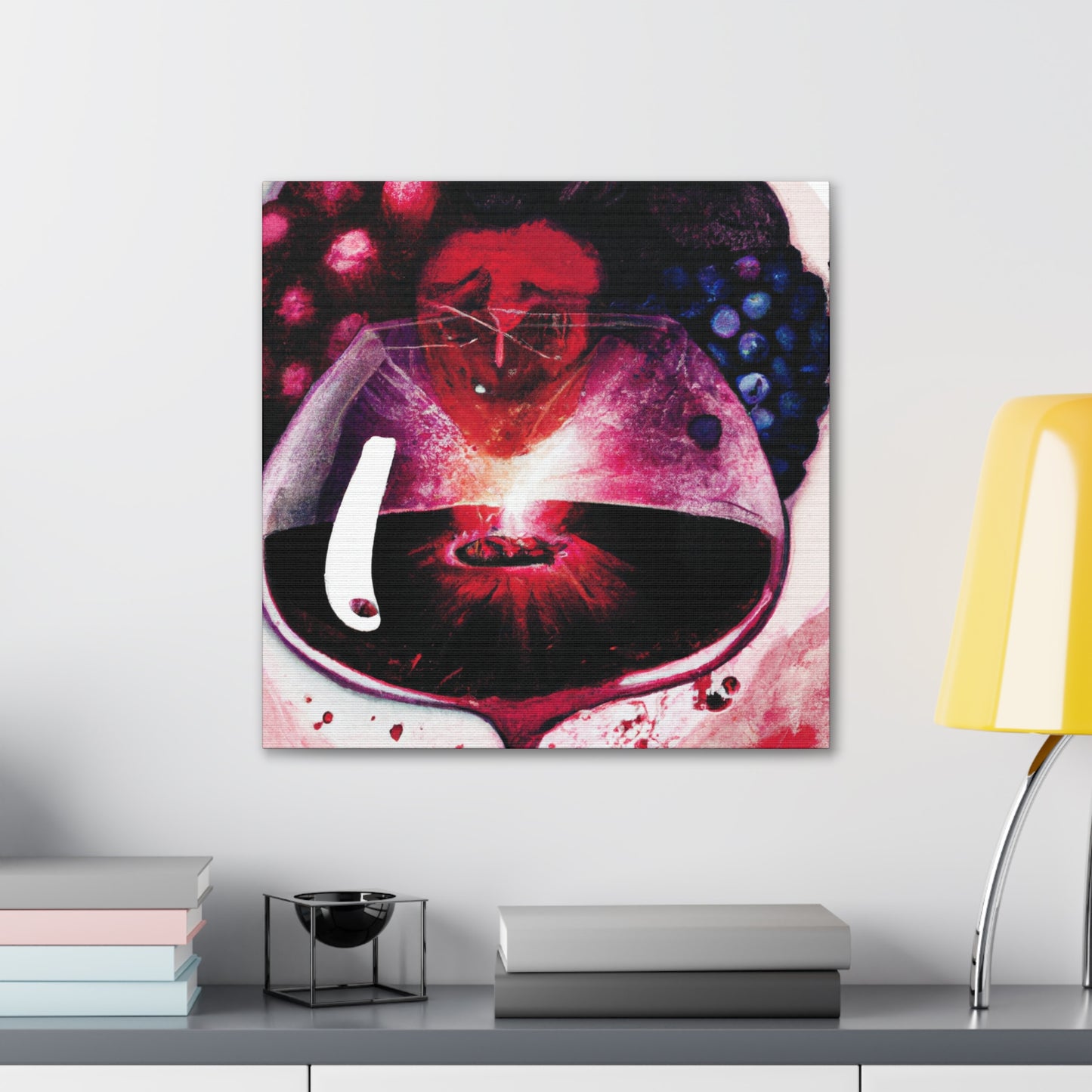 Reflective Vineyard Sunset - Canvas