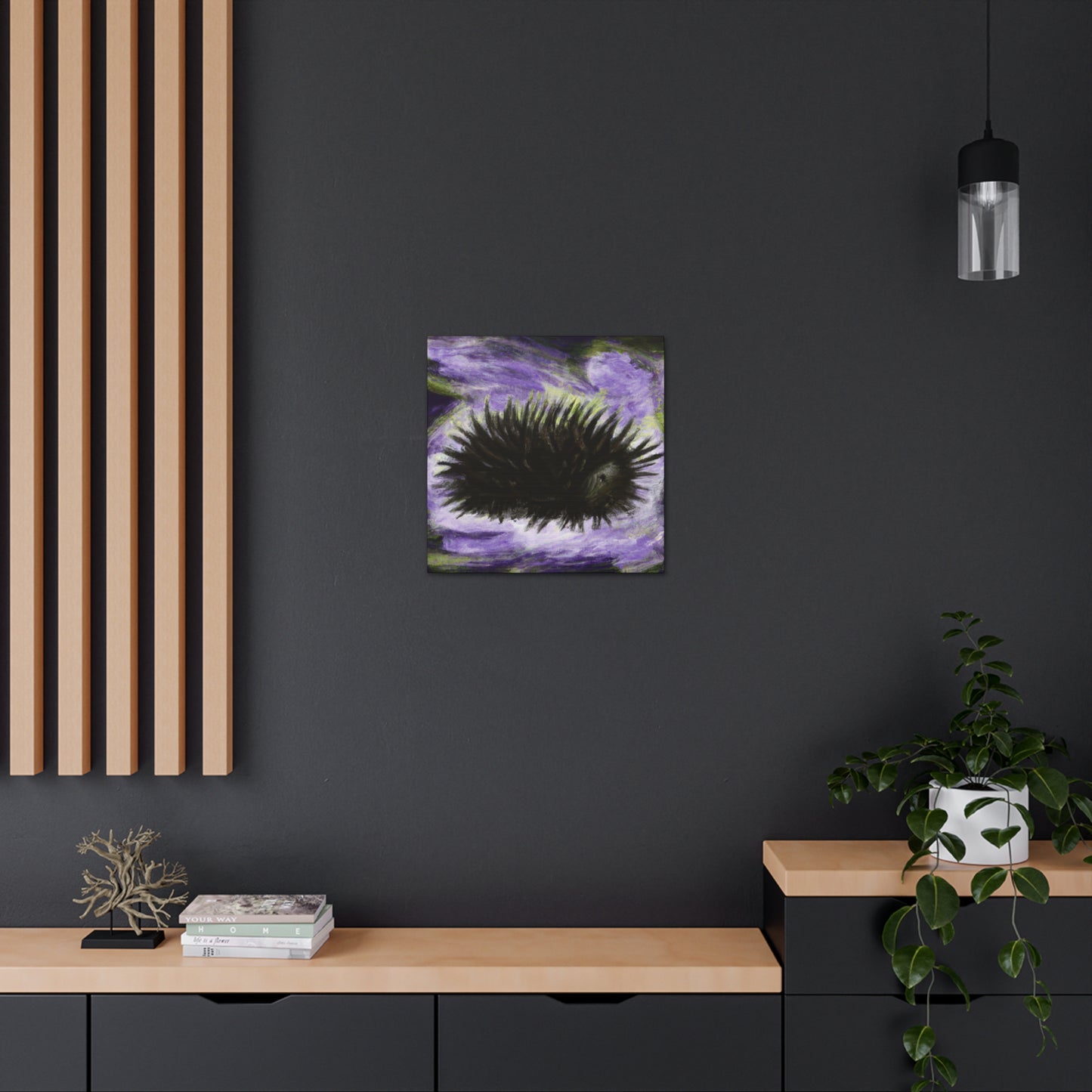 "Sea Urchin Embrace Ebb" - Canvas