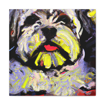 "Shih Tzu Expressionism Art" - Canvas