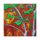 "Dogwood in Art Nouveau" - Canvas