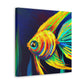 "Angelfish Dreaming Blue" - Canvas