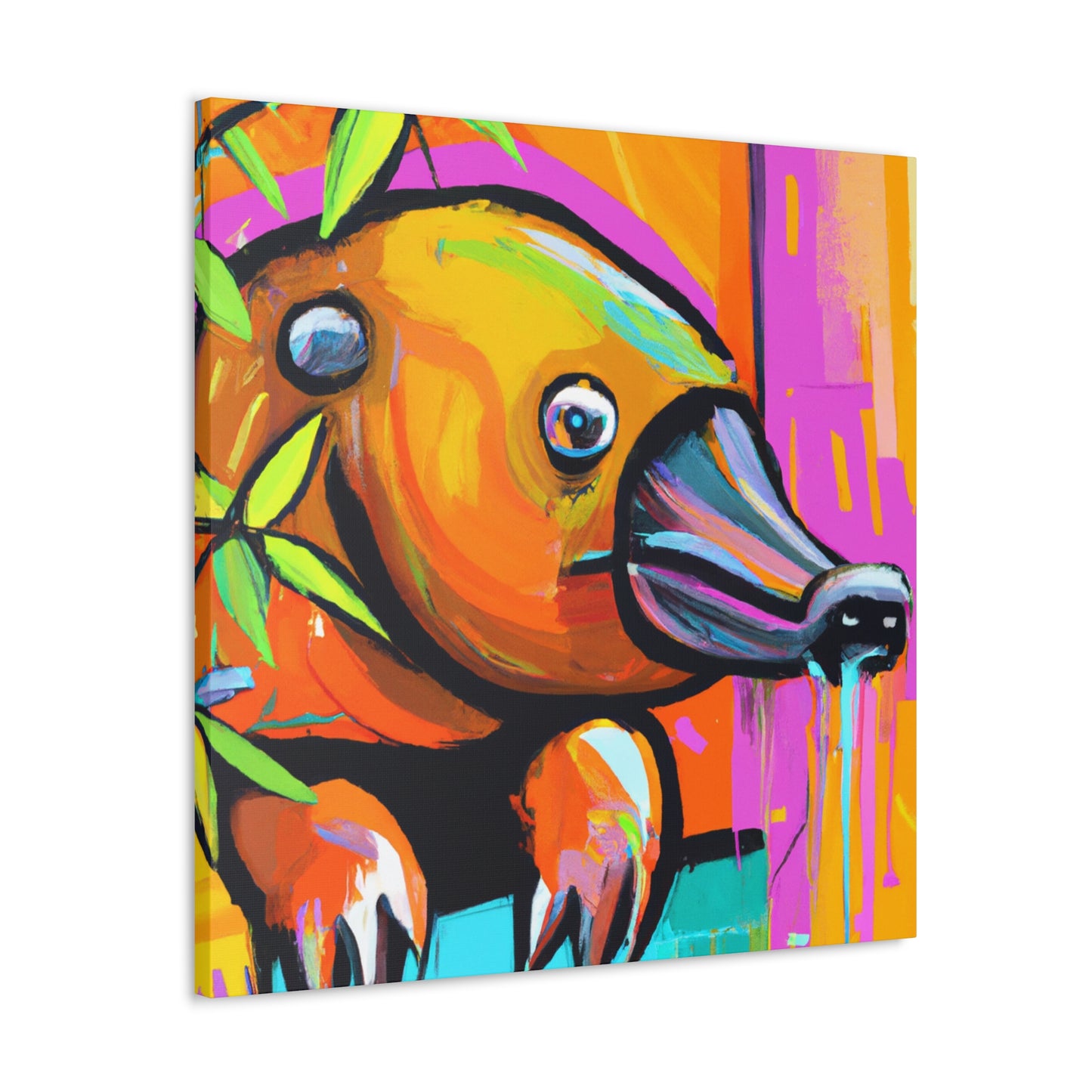 Platypus in Reflection - Canvas