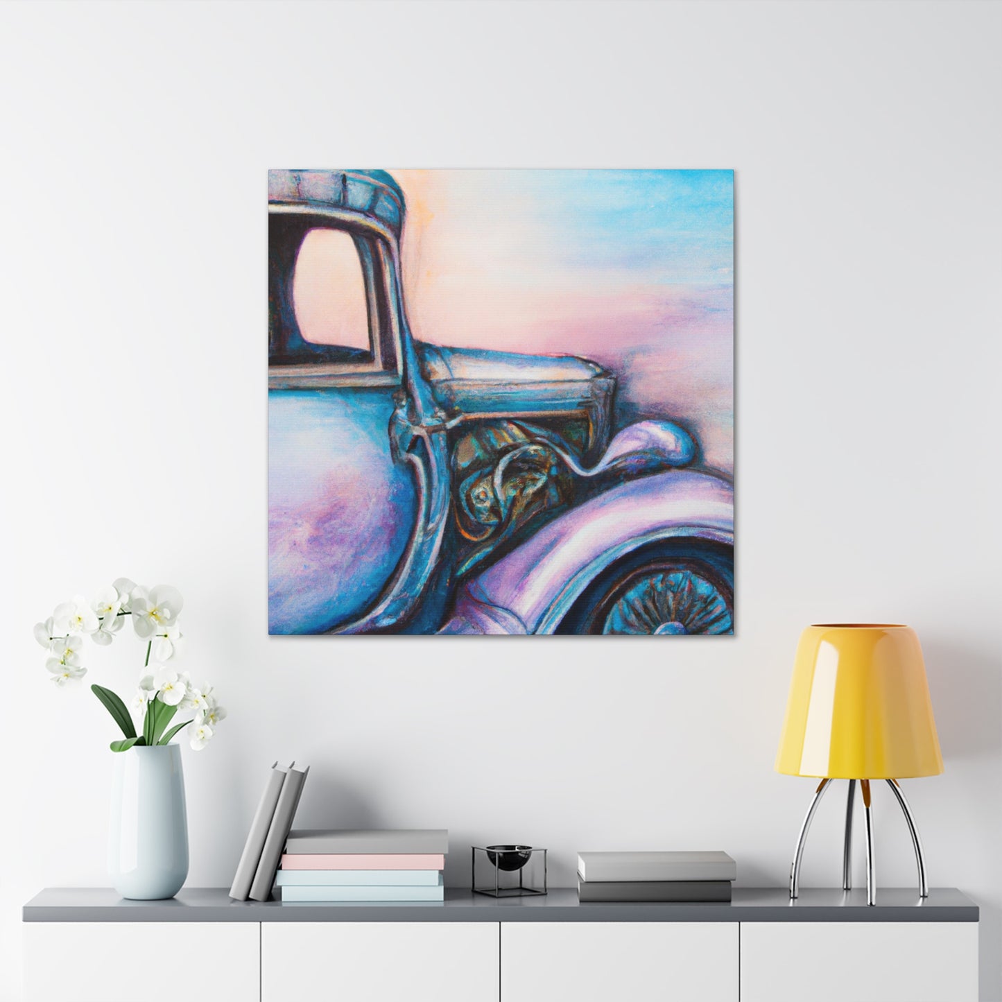 "Driving the Motor Car" - Canvas