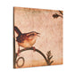 "Carolina Wren Delight" - Canvas