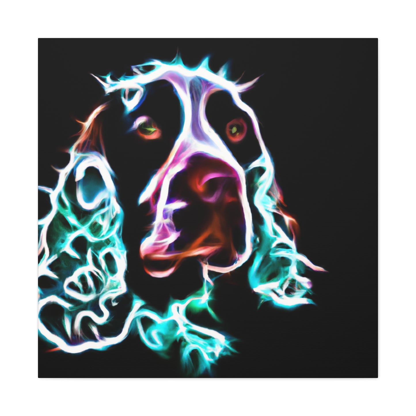 "Joyful English Springer Spaniel" - Canvas