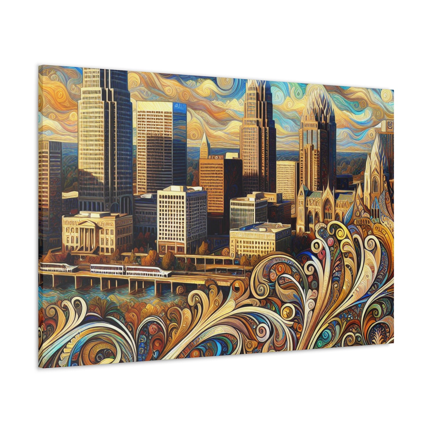 "Vibrant City Spectrum" - Canvas