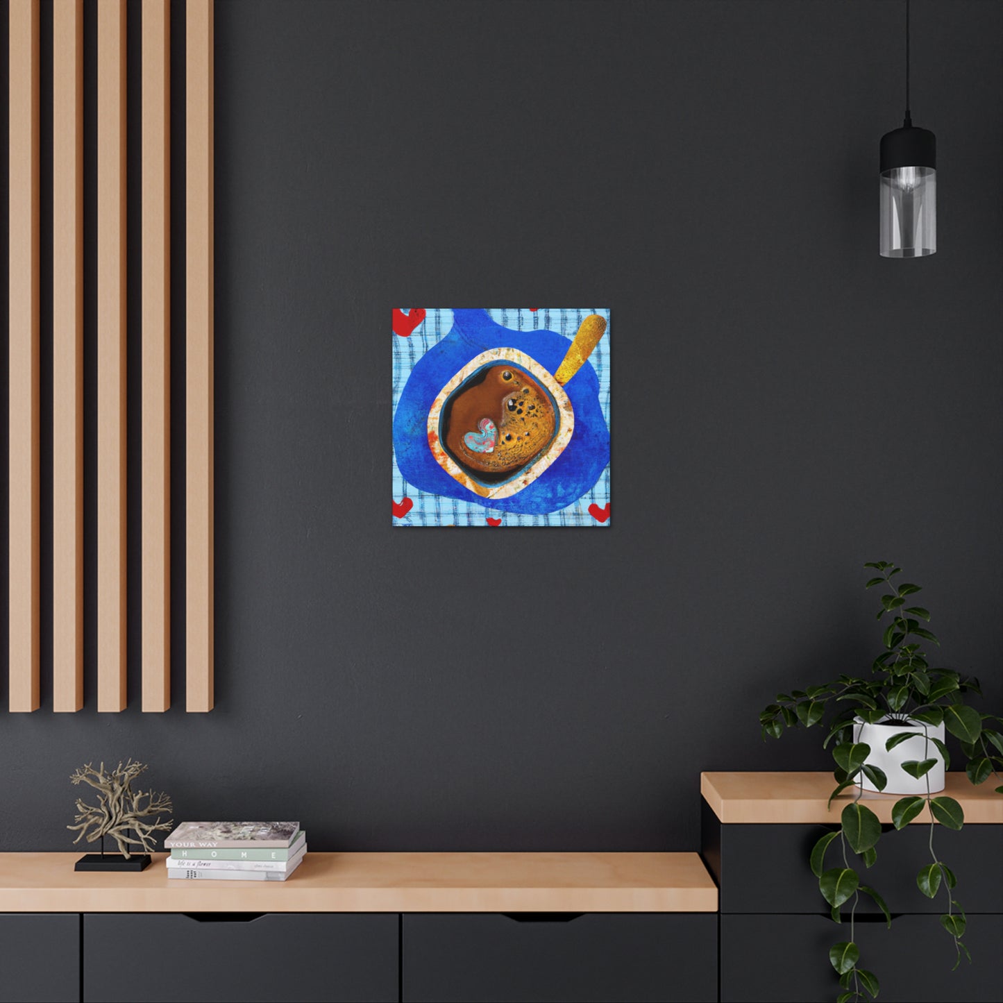 "Coffee Cup Cachet" - Canvas