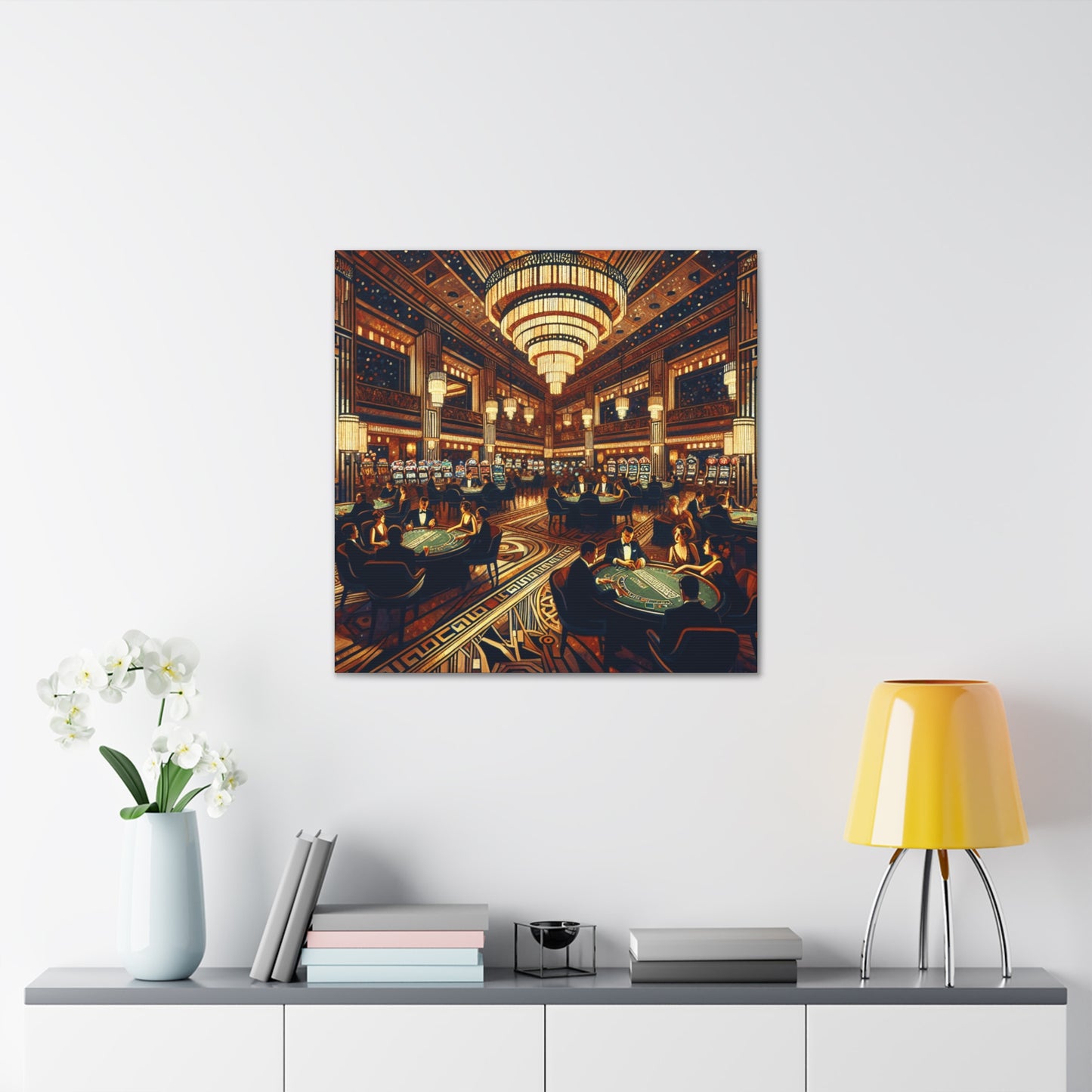 Golden Game Halls - Canvas