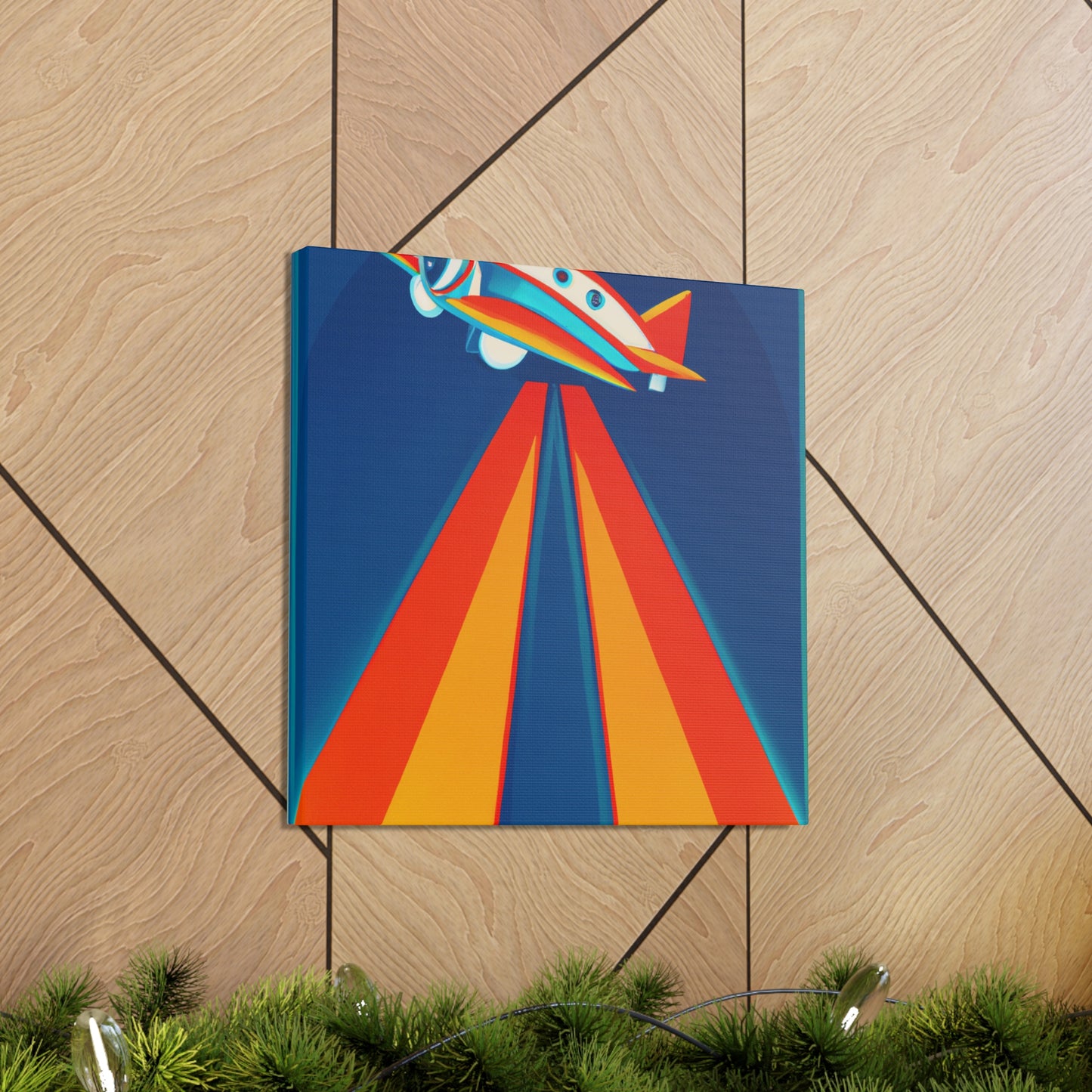 "Aerial Art Deco Dance" - Canvas