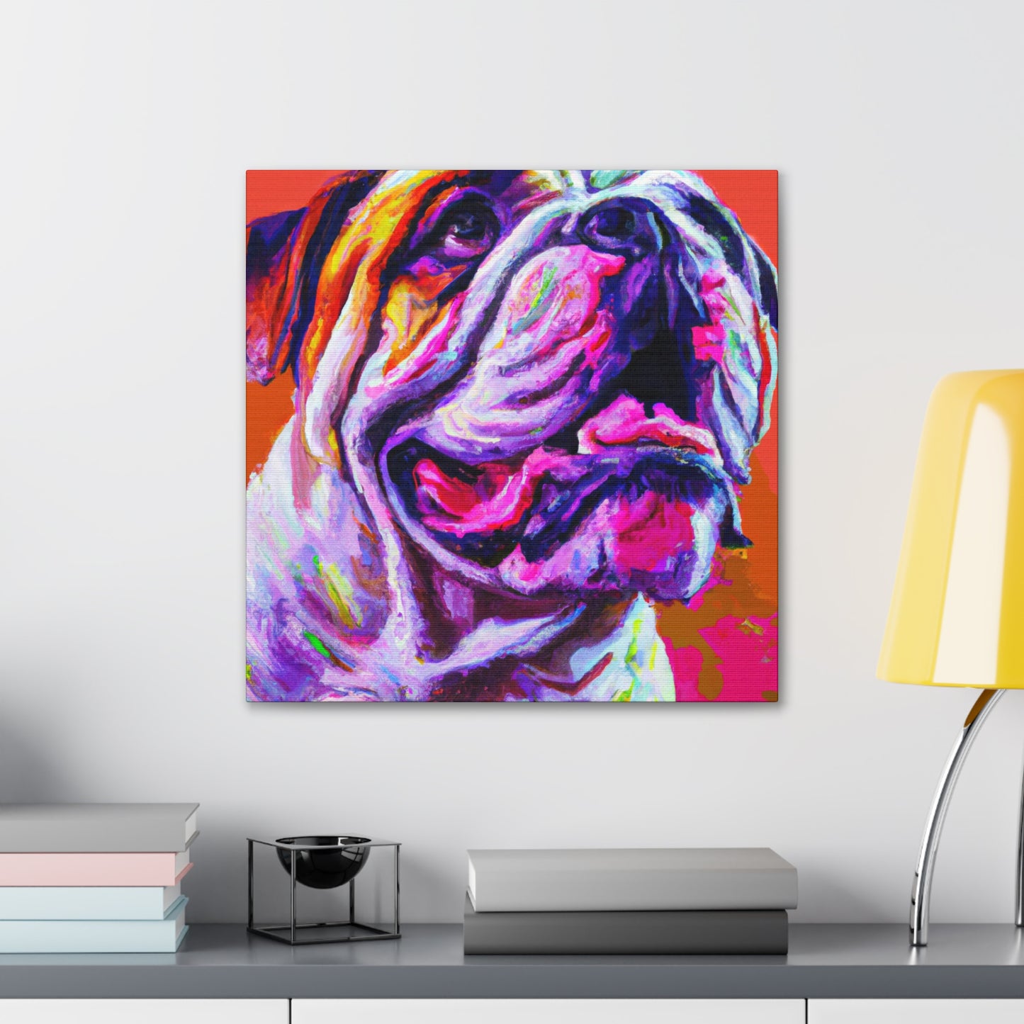 American Bulldog Portrait - Canvas