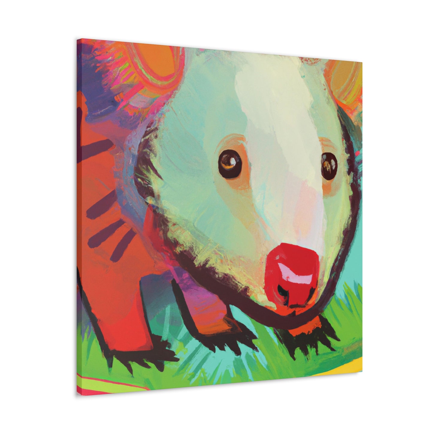 "Wombat in Expressionism" - Canvas