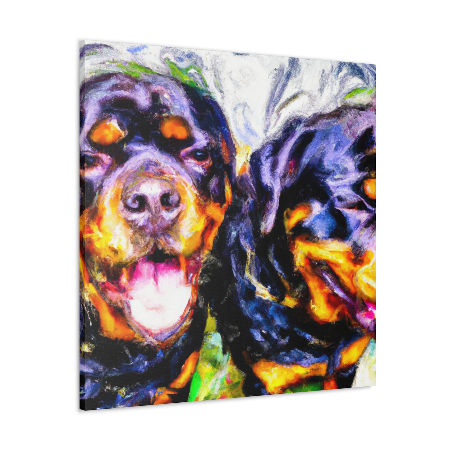 Fierce Rottweiler Impression - Canvas