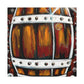 "Aging Whiskey Barrells" - Canvas