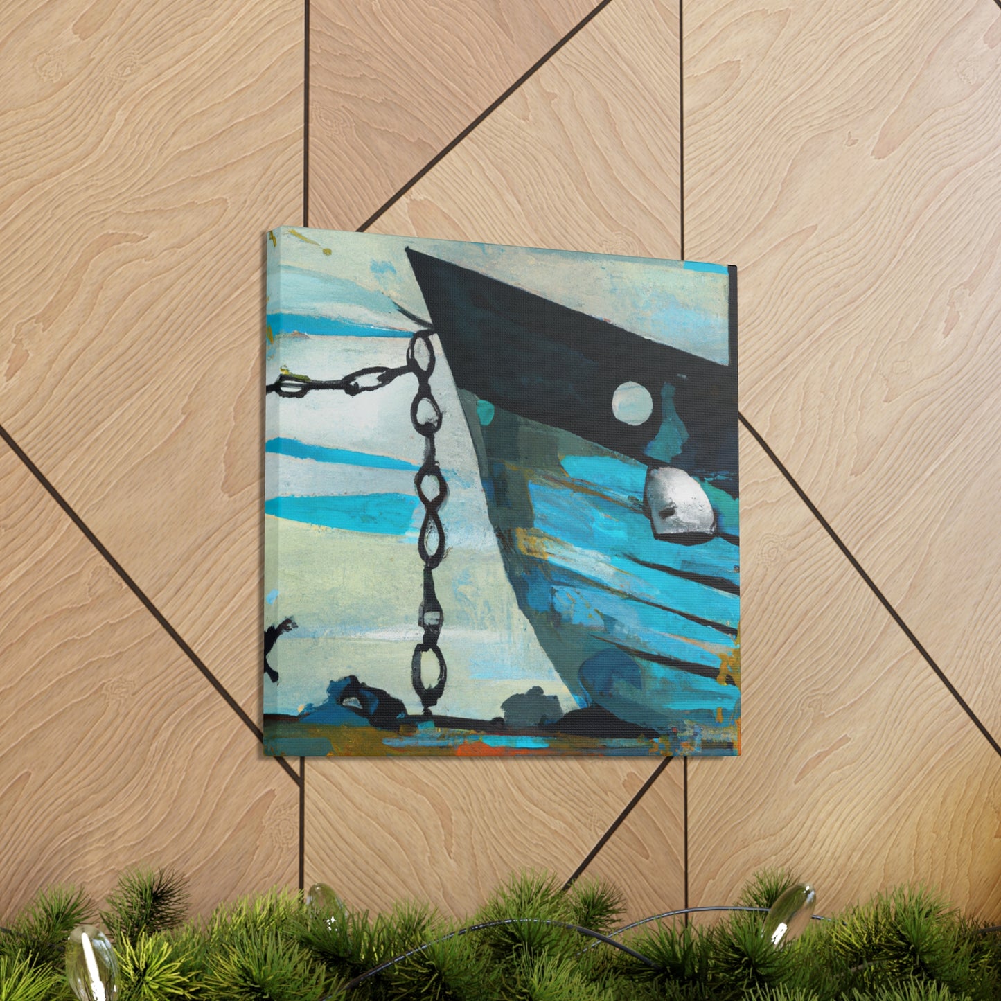 Fishing Boats At Sea - Canvas