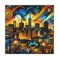 "Gilded City Symphony" - Canvas