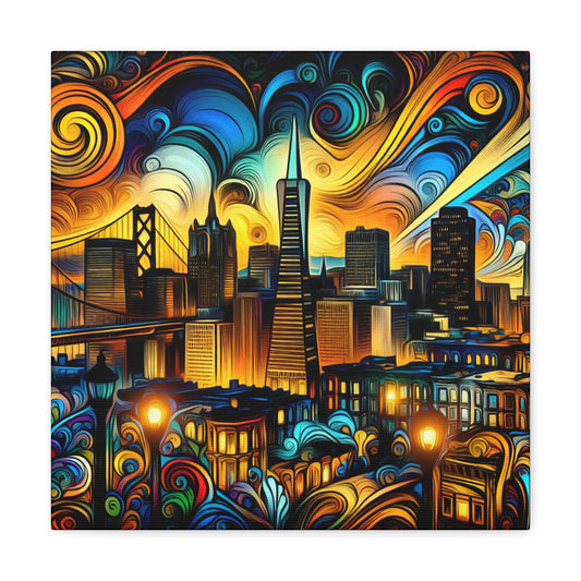 "Gilded City Symphony" - Canvas