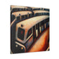 "Subway Train Impressionism" - Canvas