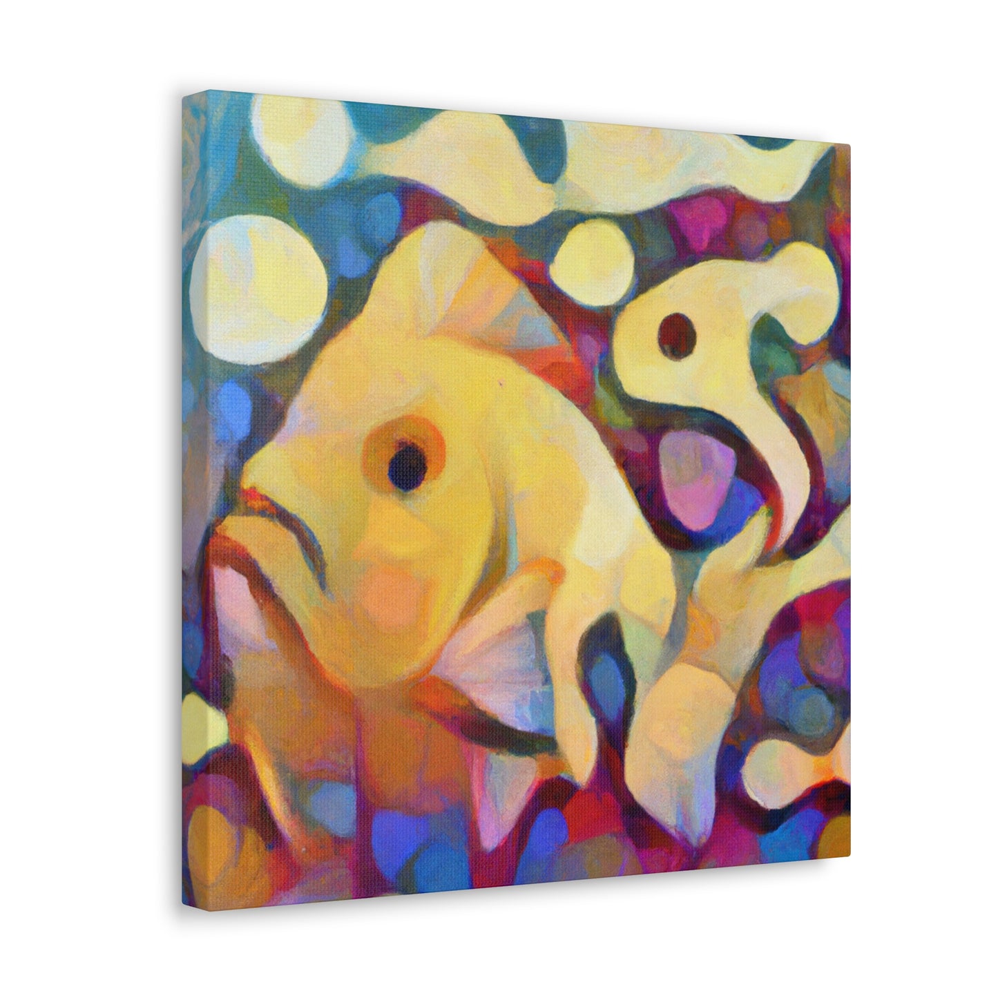 Serene Fish Painting - Canvas